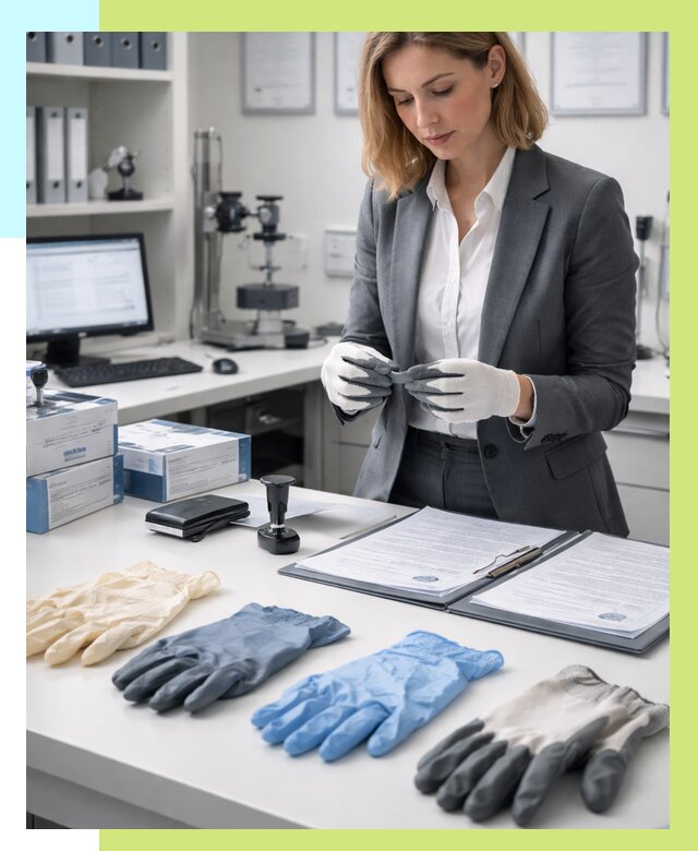 Сертификация перчаток в Туле от 8644 р. | Алешин-Тул