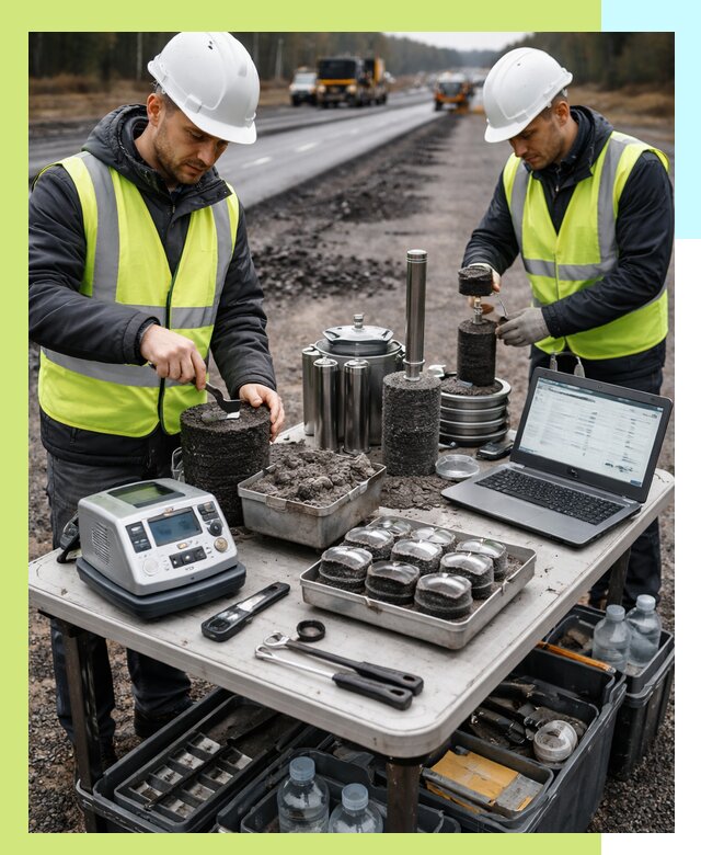 Сертификация асфальта: испытания и подтверждение в Туле