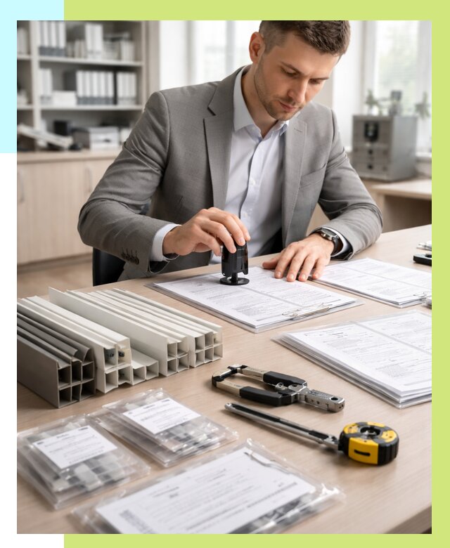 Сертификация ПВХ продукции в Туле от 8644 р., Алешин-Тул