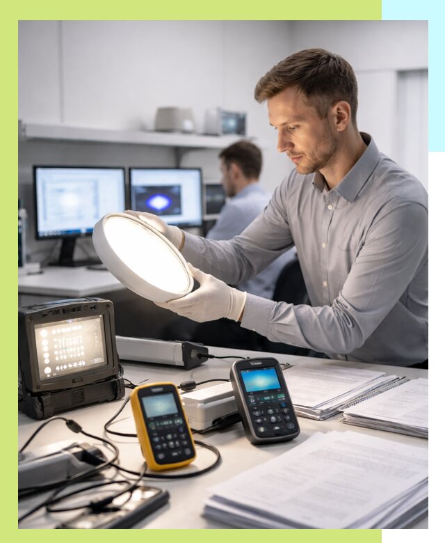 Сертификация светильников в Туле: испытания и оформление