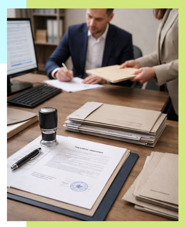 Отказное письмо для таможни в Туле от 3051 р, Алешин-Тул