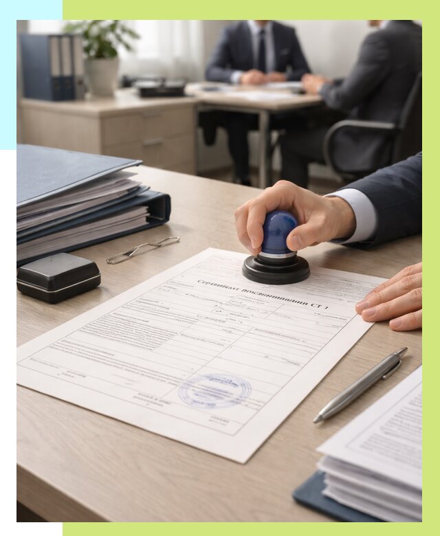 Сертификат происхождения СТ 1 в Туле от 4576 р. | Алешин-Тул