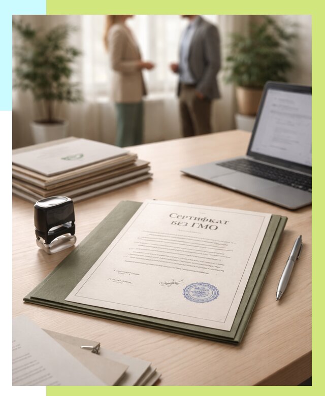 Сертификат без ГМО в Туле от 7627 р. оформить срочно Алешин-Тул